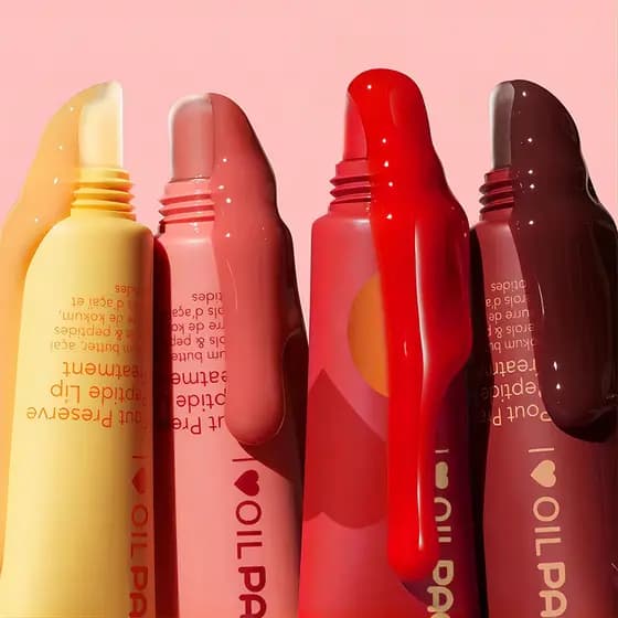 PAGEVINE Peptídeo Lip Gloss Manteiga Bálsamo Labial/Líquido Lip Gloss Plump Lip Hidratante Lip Gloss Frutas