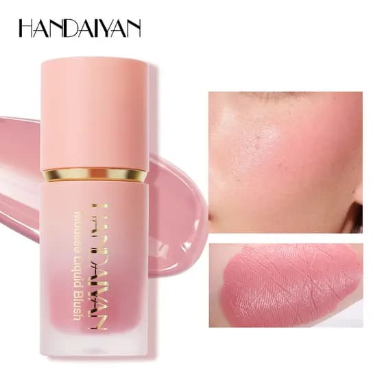 Blush líquido transfronteiriço contorno HANDAIYAN retoque Natural fácil de colorir blush fosco líquido Rouge blush