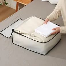 Saco de armazenamento de colcha doméstico EVA embalagem colcha caixa de armazenamento de roupas dobrável Anti-poeira sac