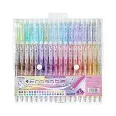 Caneta gel apagável de 36 cores, caneta apagável de secagem rápida, caneta gel de grande capacidade