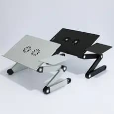 Novo estilo T8 liga de alumínio Notebook cérebro suporte dobrável levantamento aumentando cama mesa em pé pequena mesa
