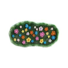 Novo estilo fresco Natural reunindo tapete do banheiro quarto Cluster sala de estar máquina tecido musgo casa
