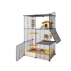 Nova gaiola de dragão dedicada gabinete gaiola esquilo ouriço mel planador caixa de reprodução ramo de flor grande Multi