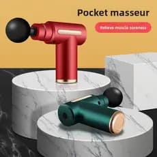 [Produto em estoque pronto Entrega no mesmo dia] Pistola de fáscia massageador muscular Mini pistola de máscara de pesco