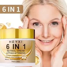 [Produto em estoque pronto Entrega no mesmo dia] Creme 6 em 1 Lifting Firmador Hidratante Suave Mesmo Tom de Pele Retino