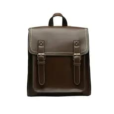 Mochila de couro PU Casual Retro mochila fixa estudante mochila feminina
