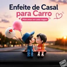 [Trim] Ornamento Criativo para Carro Estilo Casal de Desenho Animado Acessórios Unissex Presente para o Dia das Mães Peq