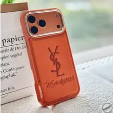 Capa de Couro Luxuosa PWM com Etiqueta de Marca de Moda de Alta Qualidade para iPhone 17 16 15 14 13 Pro Max