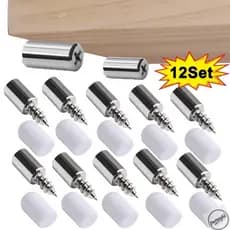 Conjunto de 1/4/12 Parafusos Autoatarraxantes de Cabeça Cruzada/Pregos de Suporte Laminados/Parafusos para Painéis de Ar