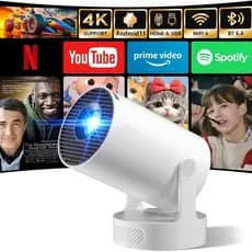 Novo projetor de curta distância hy300ultra de alta definição 4K para uso doméstico, mini projetor portátil Android.