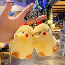 xinghernew Engraçado Bonito Gritando Pequeno Amarelo Chien Pingente Brinquedo De Pelúcia Boneca Net Vermelho Chi Mini Sa