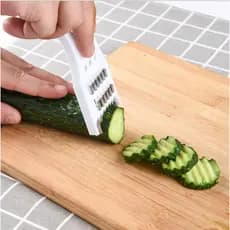 Cortador de Cozinha Multifuncional 5 em 1 Grande, Fatiador de Abobrinha, Fatiador de Pepino, Cortador de Legumes e Fruta