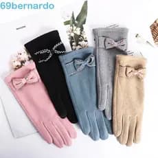 BERNARDO Luvas Femininas De Dedo Inteiro , Acessórios De Inverno Para Mulheres , Cor Sólida , Proteção Contra Frio , Lã