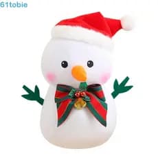 TOBIE Pingente De Boneco De Neve De Natal , Brinquedo De Pelúcia Anime De Desenho Animado , Ornamento Macio E Fofo Kawai