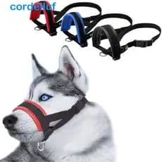 CORDELLUF Focinho De Cachorro De Nylon , 1 Peça Para Cães Pequenos E Grandes , Anti-Mordida , Ajustável , Suave , Máscar