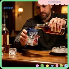 Garrafa de Whisky para 250º Aniversário, Presente de Aposentadoria, Decantador – Copo Patriótico para o Dia da Independê