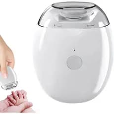 Lixadeira de Unhas Elétrica com Luz LED e 3 Velocidades, Cortador de Unhas Fácil, Lixadeira de Unhas Automática Universa