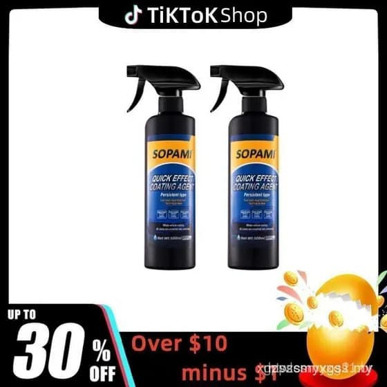 2025 Atualizado 500ML Fórmula Avançada 3 em 1 SOPAMI Spray de Revestimento Automotivo Proteção Cera Automotiva Rápida Po