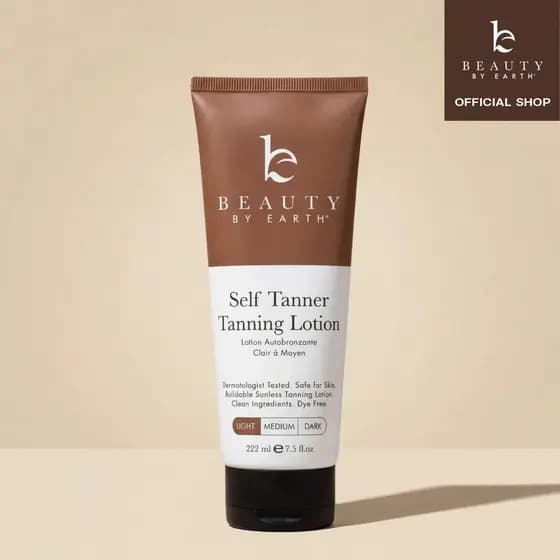 BeautybyEarthLoçãoAutobronzeadora Corporal - Melhor Bronzeado Gradual Sem Sol Hidratante Sem Manchas Efeito Bronzeado Fa