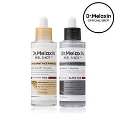 [Dr.Melaxin Oficial] Ampola Esfoliante Peel Shot Glow Rice, Esfoliante Suave para Rosto e Corpo, Removedor de Células Mo