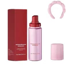 Spray Fixador de Maquiagem em Pó, textura ultra suave, spray fixador hidratante, acabamento brilhante, longa duração de