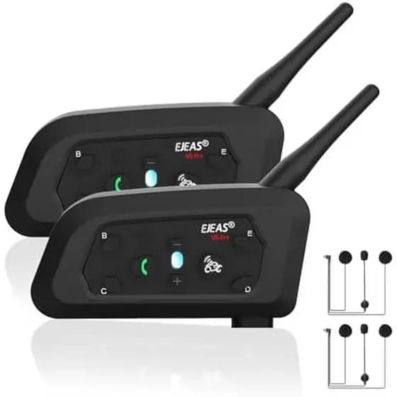 Sistema Capacete Ski/ATV/Dirt Pack) Capacetes Motocicleta Moto/Off Headset Flip-up Pro , (1 Bluetooth 1200M 2 Vias Para