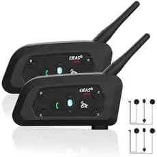 Sistema Capacete Ski/ATV/Dirt Pack) Capacetes Motocicleta Moto/Off Headset Flip-up Pro , (1 Bluetooth 1200M 2 Vias Para