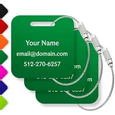 Metal (3 Pacotes) Viagem À Prova D'água Ou 6 Etiquetas Personalizadas Para Mochila Pesada De Bagagem Duráveis , & amp ;