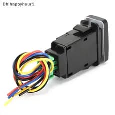 DHI Luz De Nevoeiro Do Carro 5 Pinos LED Interruptor De Botão Liga-Desliga Com Fio Para Honda Civic Auto Reparação Subst
