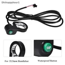 DHI Motocicleta Scooter Bicicleta Plástico Chifre Interruptor De Sinal Botão Universal 22.5mm Elétrica N