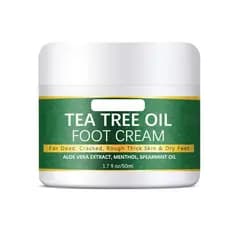 Creme para os pés com óleo de melaleuca, trata o pé de atleta, remove a pele morta, hidrata e esfolia, creme para os pés