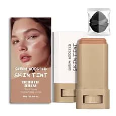 Bastão de maquiagem, sérum hidratante sólido com cor, bastão de contorno, hidratante facial de beleza, produto fixador d