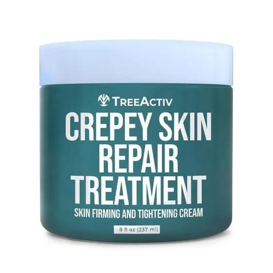 Tratamento de Reparação da Pele Crepey TreeActiv |   Creme Hidratante Firmador e Hidratante de 8oz para Rosto, Pescoço e