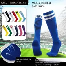 Meias de futebol meias absorventes de suor antiderrapantes tira de meias esportivas