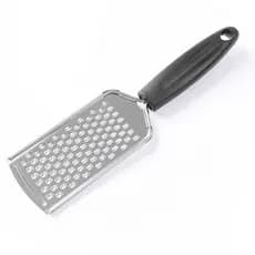 Ralador de aço inoxidável, ralador de queijo, ralador plano, utensílio de cozinha.