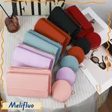 Melifuo Mini Bolsa Pequena , Alça Larga De Couro PU Para Celular , Crossbody Portátil De Tamanho