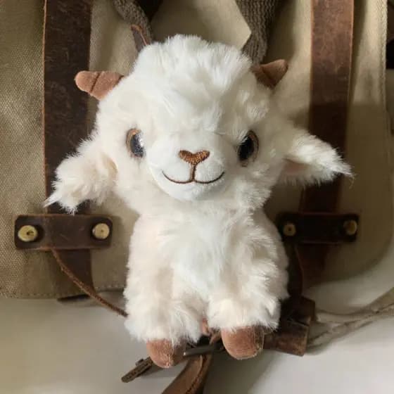 Moouga/bonito dos desenhos animados pequena lã boneca de pelúcia Xinjiang ovelha pingente de alto valor ovelha baa baa s