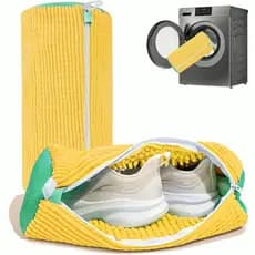 Bolsa de Lavar Tênis Sapatos Malha Lavanderia Anti Deformação