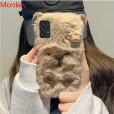 Ins Coreano Bonito 3D Capivara Caso Macio Para Samsung A05 A35 A31 A51 A71 A21S A04S A14 A34 A54 A03 A13 A23 A33 A53 A73