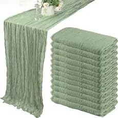 SOMEDAYZL0M Toalha De Mesa Gaze , Corredores Vintage 90x180/300cm , Decoração Rústica De Casamento Country PSBZ