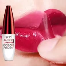 QICIY Peel Off Lip Stain Tatuagem Batom De Longa Duração E À Prova D'água Rosa Tint Maquiagem BU5B