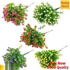 1pcs Mini Flores Artificiais Buquê Flores De Plantas Plásticas Decoração sala estar hotel Flores Decoração