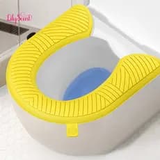 Non Slip Seat Cover Anti Toilet Mat Soft Thick Non-slip Waterproof Pad – Hygienic Child Safe Comfortable for Home Bath