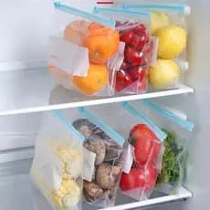 Herméticos 10/20PCS Sacos Para Armazenar Alimentos Reutilizável Congelador Zip Lock 26.5*2CM