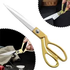 de Costura Tesoura Profissional Grande Aço Inox Dourado 10 Polegadas Tecido Alfaiate Costureira/Tesoura Profissional P