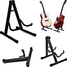 Suporte De Chão Para Guitarra Baixo Violão Dobrável