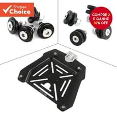 Suporte universal para bagagem traseira de motocicleta Kool de 4 peças, suporte para caixa de bagagem, suporte para baú.