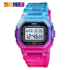 SKMEI 1622 Moda Nova Cor Gradiente Silicone Digital À Prova Dwaterproof Água Esportes Relógios De Pulso Relógio Estudant