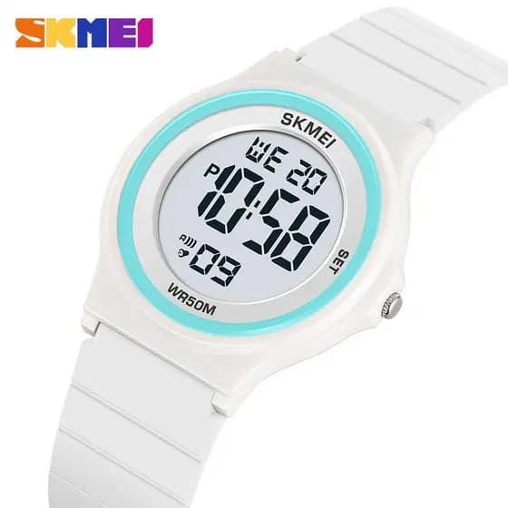 SKMEI Relógio digital Bonito Infantil Feminino jam tangan perempuan 50m À Prova D'água
