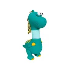 Criativo dos desenhos animados retrátil dinossauro boneca brinquedo carro chaveiro estudante mochila pingente casal pequ